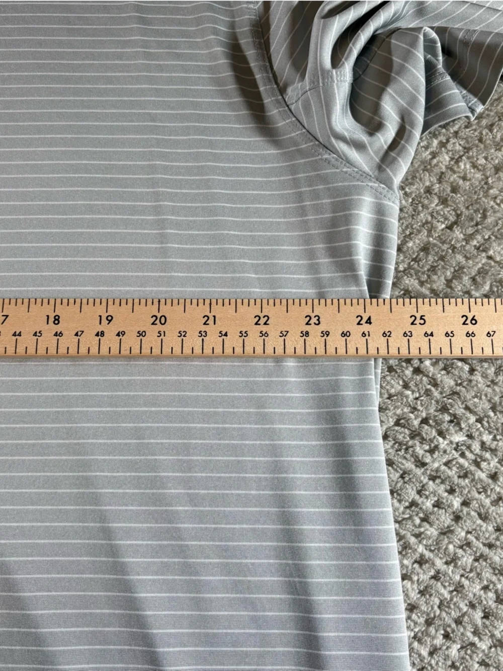 Dallas Cowboys Nike Dri-Fit Men's XXL Gray Pinstripe Polo Shirt - Picture 6 of 7